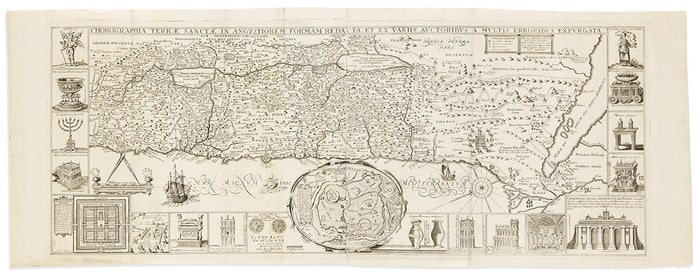 (HOLY LAND.) Jacobus Tirinus. Chorographia Terrae Sanctae in Angustiorem Formam Redacta,