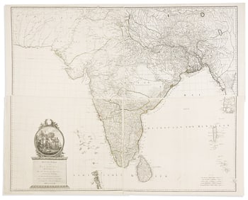 (INDIA.) Franz Anton Schraembl; after James Rennell. Nueste Karte von Hindostan Bengalen etc etc.