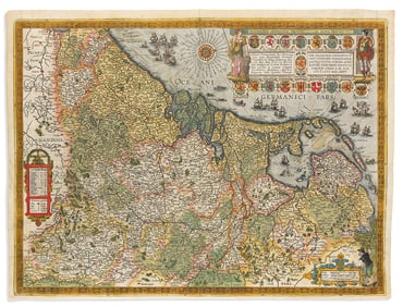 (LOW COUNTRIES.) Abraham Ortelius; and J.B. Vrients. Inferioris Germaniae Provinciarum Nova