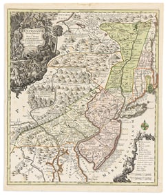 (MIDDLE BRITISH COLONIES.) Tobias Conrad Lotter. Pensylvania Nova Jersey et New York.