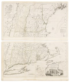 (NEW ENGLAND.) Braddock Mead; alias John Green. A Map of the Most Inhabited Part of New England,