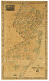 (NEW JERSEY.) Charles W. Morse; and Samuel N. Gaston. A New Map of the State of New Jersey.