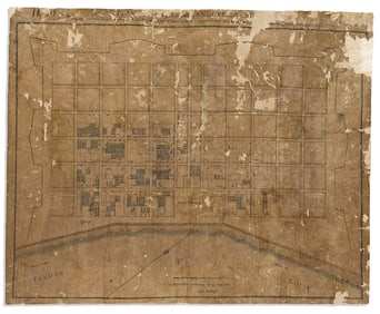(NEW ORLEANS.) After Adrien de Pauger. Plan de la Ville de la Nouvelle Orleans.