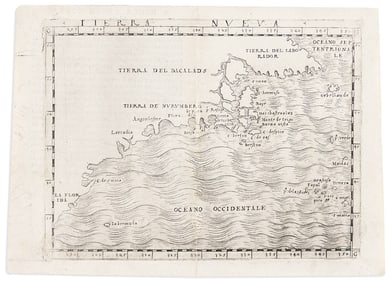 (NEW WORLD.) Giacomo Gastaldi. Tierra Nueva.