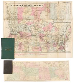 (NORTHERN PACIFIC RAILWAY.) The National Railway Publication Company. Two separately-issued