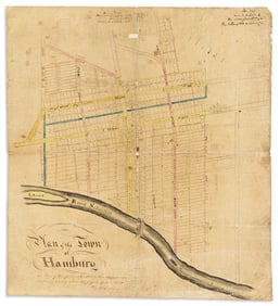 (PENNSYLVANIA.) Charles L. Lochman. Plan of the Town of Hamburg.