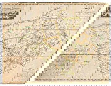 (PENNSYLVANIA.) Henry Muhlenberg Richards. Map of Berks County Constructed by Virtue of an Act of