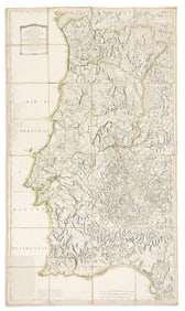 (PORTUGAL.) Tomas Lopez. Mapa General del Reyno de Portugal.