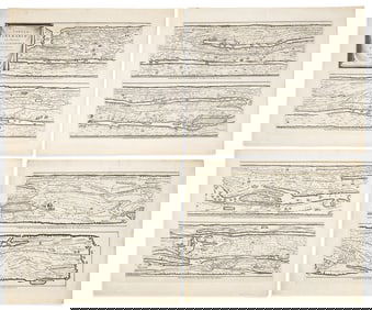 (ROMAN EMPIRE.) Johannes Janssonius; after the Peutinger Table. Tabula Itineraria Ex Illustri