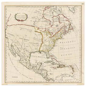 (UNITED STATES.) Thomas Stackhouse. North America in its Present Divisions, Agreeable to the Peace.