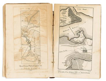 (AMERICAN ROAD GUIDE.) S.S. Moore; and T.W. Jones. The Traveller's Pocket Companion.