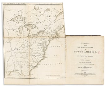 (TRAVEL -- AMERICAN.) Francois-Alexandre-Frederic, duc de La Rochefoucauld-Liancourt. Travels