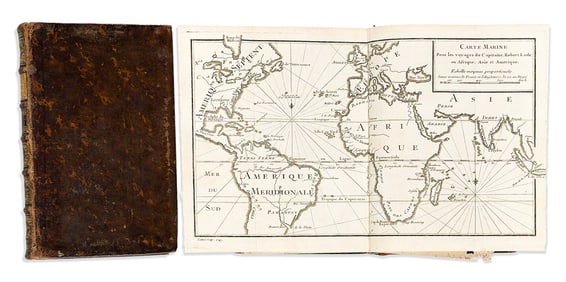 (TRAVEL -- FICTIONAL.) [Antoine Francois Prevost d'Exiles]. Voyages du Capitaine Robert Lade en