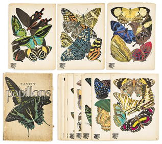 (ART NOUVEAU -- BUTTERFLIES.) Emile-Alain Seguy. Papillons.