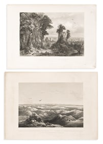 (AMERICAN SCENERY.) Karl Bodmer. Group of five aquatint and engraved plates from Prince Maximilian