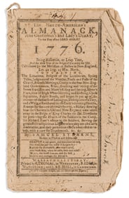 (AMERICAN REVOLUTION--1775.) Samuel Stearns. The North-American's Almanack, and Gentleman's and