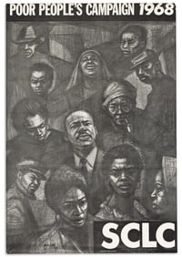 (CIVIL RIGHTS.) Herman "Kofi" Bailey, artist. Poor People's Campaign 1968, SCLC.