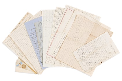 (CIVIL WAR--CONFEDERATE.) Letters home by two commanders of the 16th Alabama, concluding with the