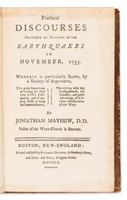 (EARLY AMERICAN IMPRINT.) Jonathan Mayhew. Practical Discourses Delivered on Occasion of the