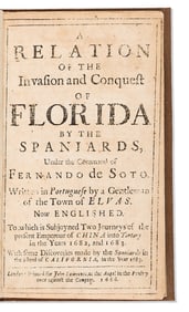 (FLORIDA.) A Relation of the Invasion and Conquest of Florida by the Spaniards, under the Command of