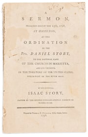 (OHIO.) Isaac Story. A Sermon Preached . . . at the Ordination of the Rev. Daniel Story, to the