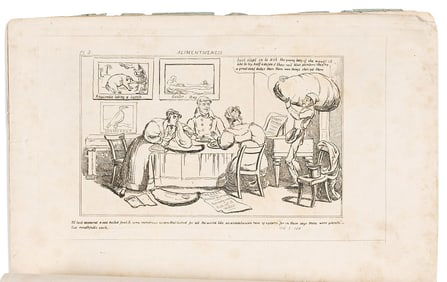 (TRAVEL.) [David Claypoole Johnston.] Outlines Illustrative of the Journal of F****** A*** K*****.
