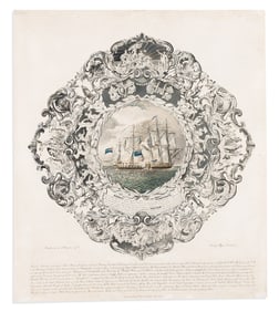 (WAR OF 1812.) Henry Meyer, engraver. Struck with the Gallantry . . . in the Attack, Boarding and