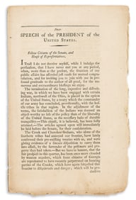 GEORGE WASHINGTON. Speech of the President of the United States.