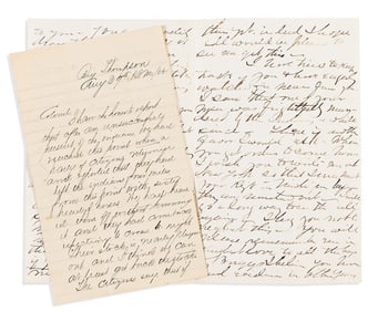 (WEST.) Correspondence of a regimental cavalry commander in Wyoming and Utah, chasing Indians by the