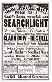 (WEST--NEVADA.) Group of Nevada mining town ephemera, including broadsides, prospectuses, and a