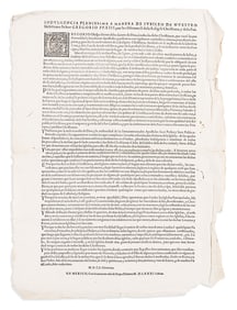 (MEXICAN IMPRINT--1582.) Pope Gregory XIII. Indulgencia plenissima a manera de jubileo de nuestro