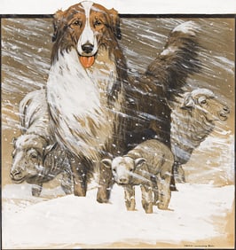 CHARLES LIVINSGSTONE BULL (1874 - 1932) Border Collie.