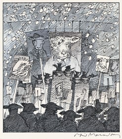 DAVID MACAULAY (1946 - ) "Around this time, leaders arose from the sheep population."