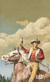 STANLEY BORACK (1927 - 1993) Cowboy on horseback.