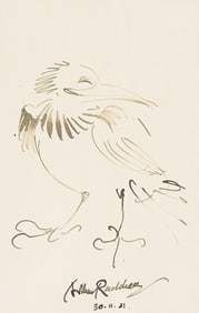 ARTHUR RACKHAM (1867 - 1939) Drawing of a bird.