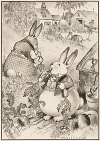 HARRISON CADY (1877 - 1970) "Tommy and Peter made visits to a garden."