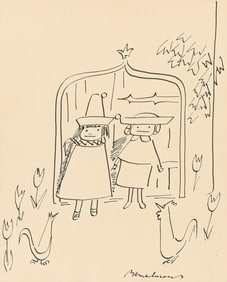 LUDWIG BEMELMANS (1898 - 1962) Madeline and Pepito sketch.