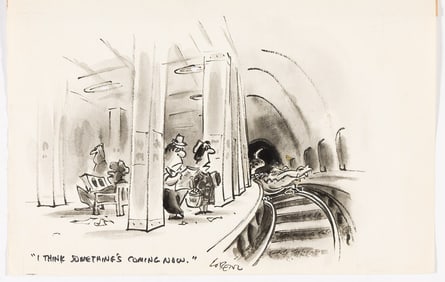 (NEW YORKER) LEE LORENZ (1932 - 2022) "I think something's coming now."