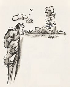 (NEW YORKER) LEE LORENZ (1932 - 2022) "Life is a bitch, then you die."