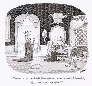 (NEW YORKER) TOM TORO (1982 - ) Advisors I Haven't Beheaded.