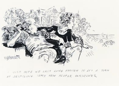 (NEW YORKER) WILLIAM HAMILTON (1939 - 2016) "I don't care, I just hope that we get a turn at