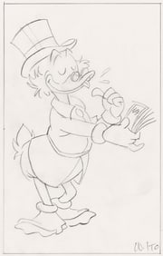 WALT DISNEY STUDIOS / WILLIE ITO (1934 - ) Scrooge McDuck and Duck Nephews, 2 preliminary