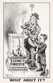 NORMAN SAUNDERS (1907 - 1989) "What About It?"