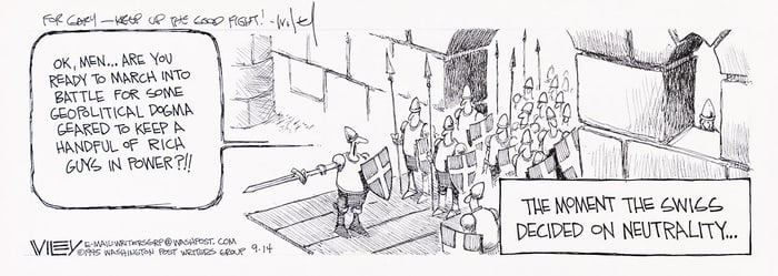 WILEY MILLER (1951 - ) "The moment the Swiss decided on neutrality..."