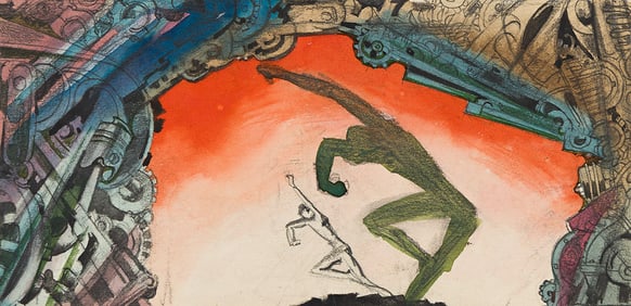 WILLY POGANY (1882 - 1955) Scenic design concept art.