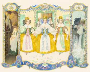 HEINRICH LEFLER (1863 - 1919) Die genalde bestellung & Der jungfernkranz (The gentle order & The