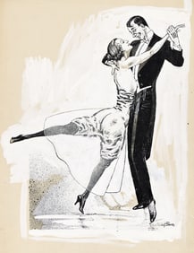RUDOLF BAUER (1889-1953) Study for dancing couple.