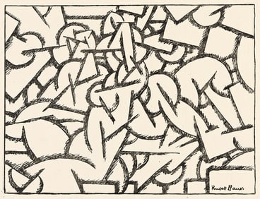 RUDOLF BAUER (1889 - 1953) Two lithographs.