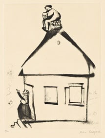 MARC CHAGALL (1887 - 1985) Haus Des Grossvaters.
