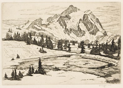 HELEN A. LOGGIE (1895 - 1976) Mount Shuksan.